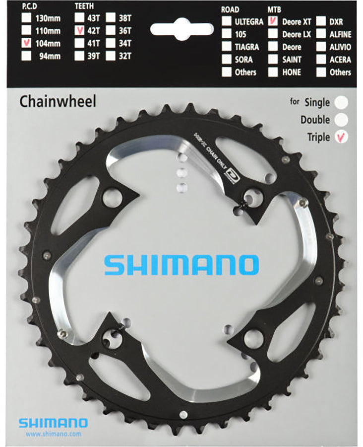 Plateau Shimano Deore XT FC-M780/FC-M770 argent