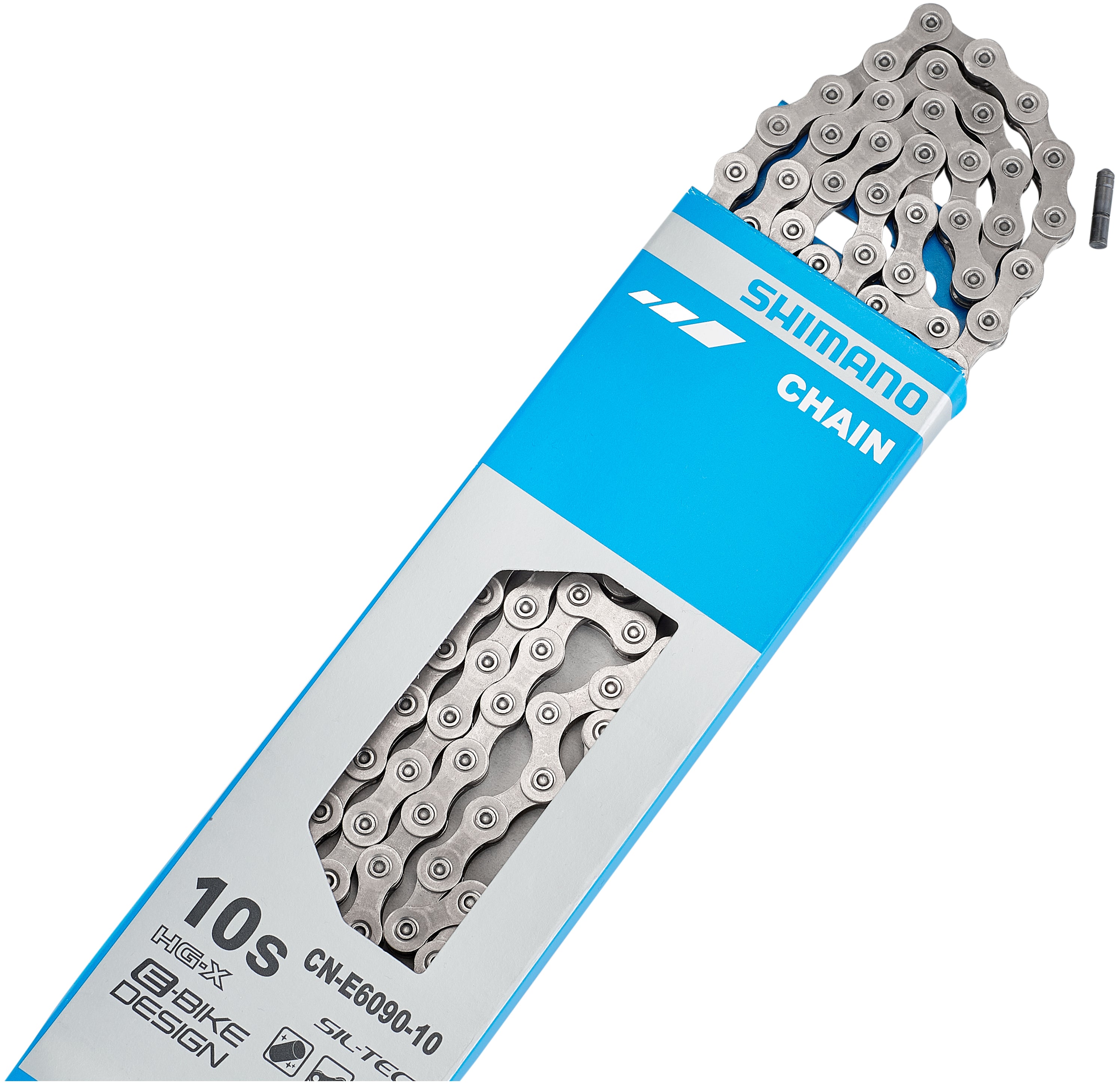 Shimano CN-E6090 chaîne vélo électrique 10 vitesses argent