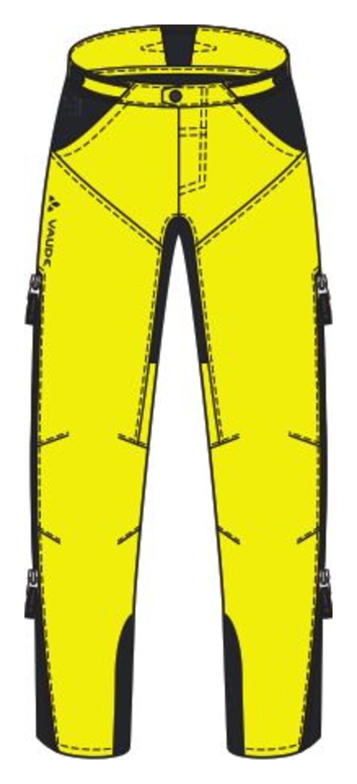 VAUDE Qimsa Softshell Pants II hommes jaune