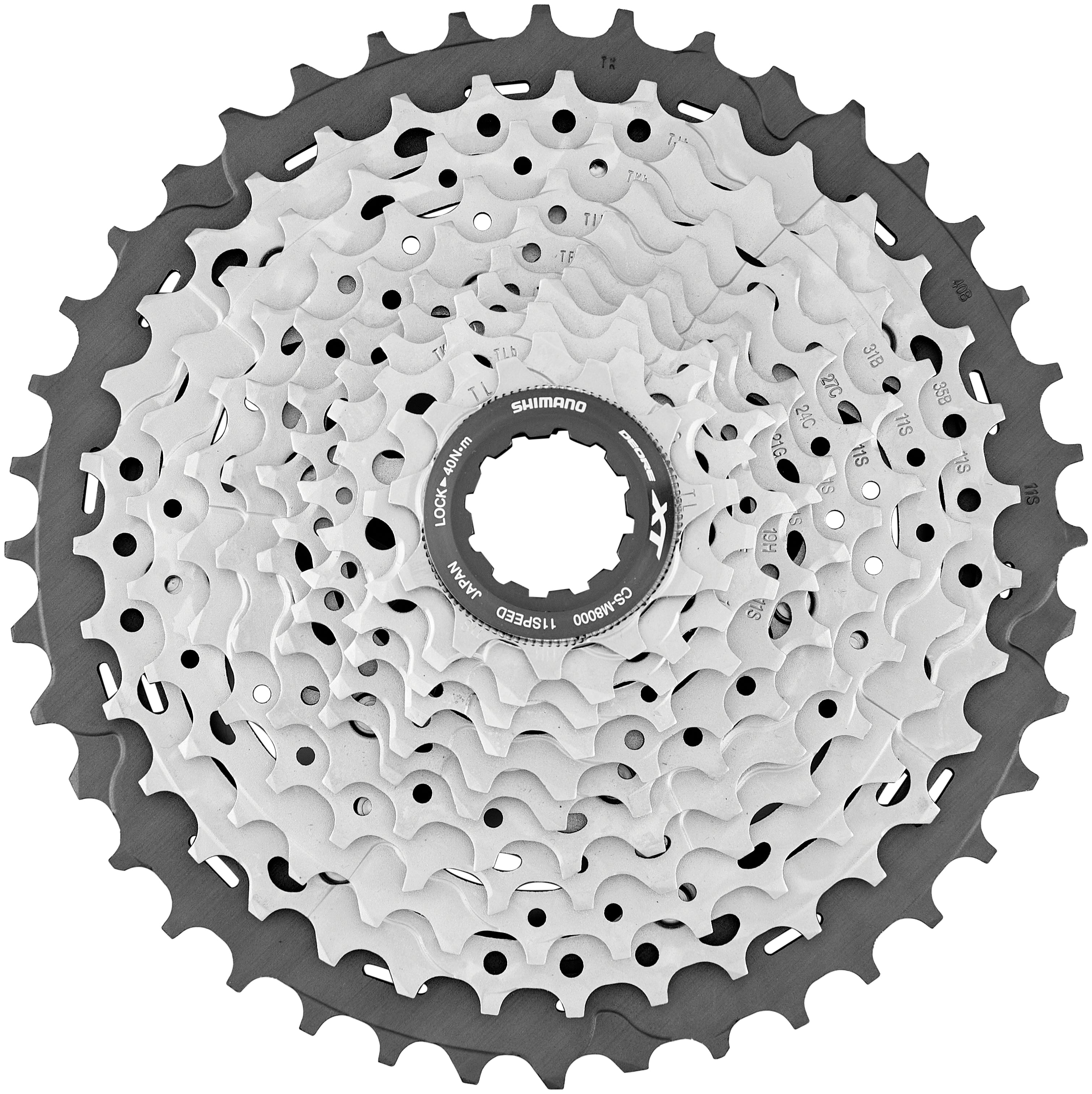 Cassette Shimano Deore XT CS-M8000 11 vitesses argent