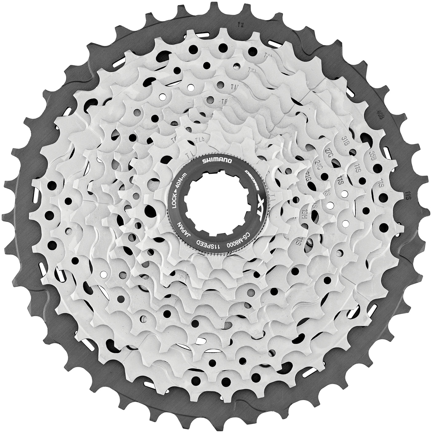 Cassette Shimano Deore XT CS-M8000 11 vitesses argent