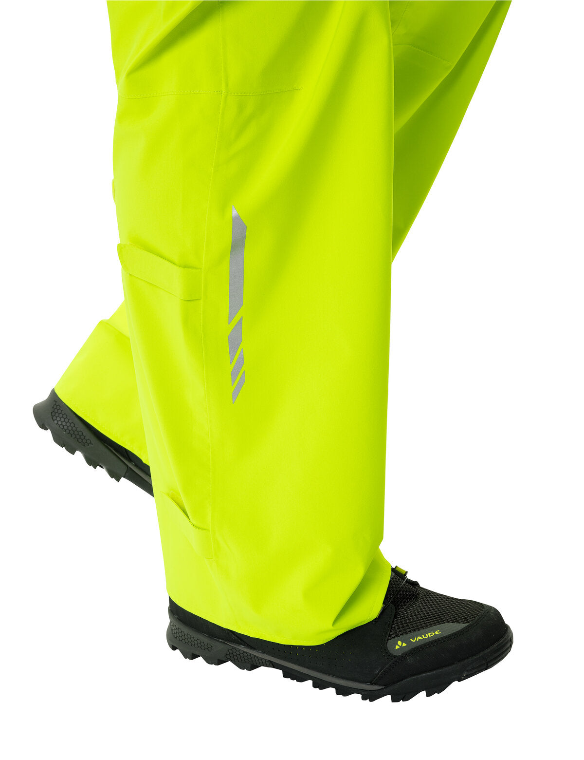 VAUDE Moab Pantalon de pluie Homme, jaune fluo