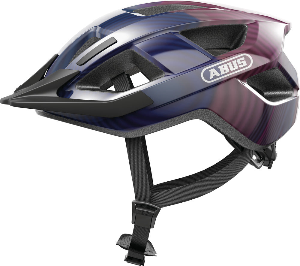 Casque ABUS Aduro 3.0 LED Vagues violettes urbaines