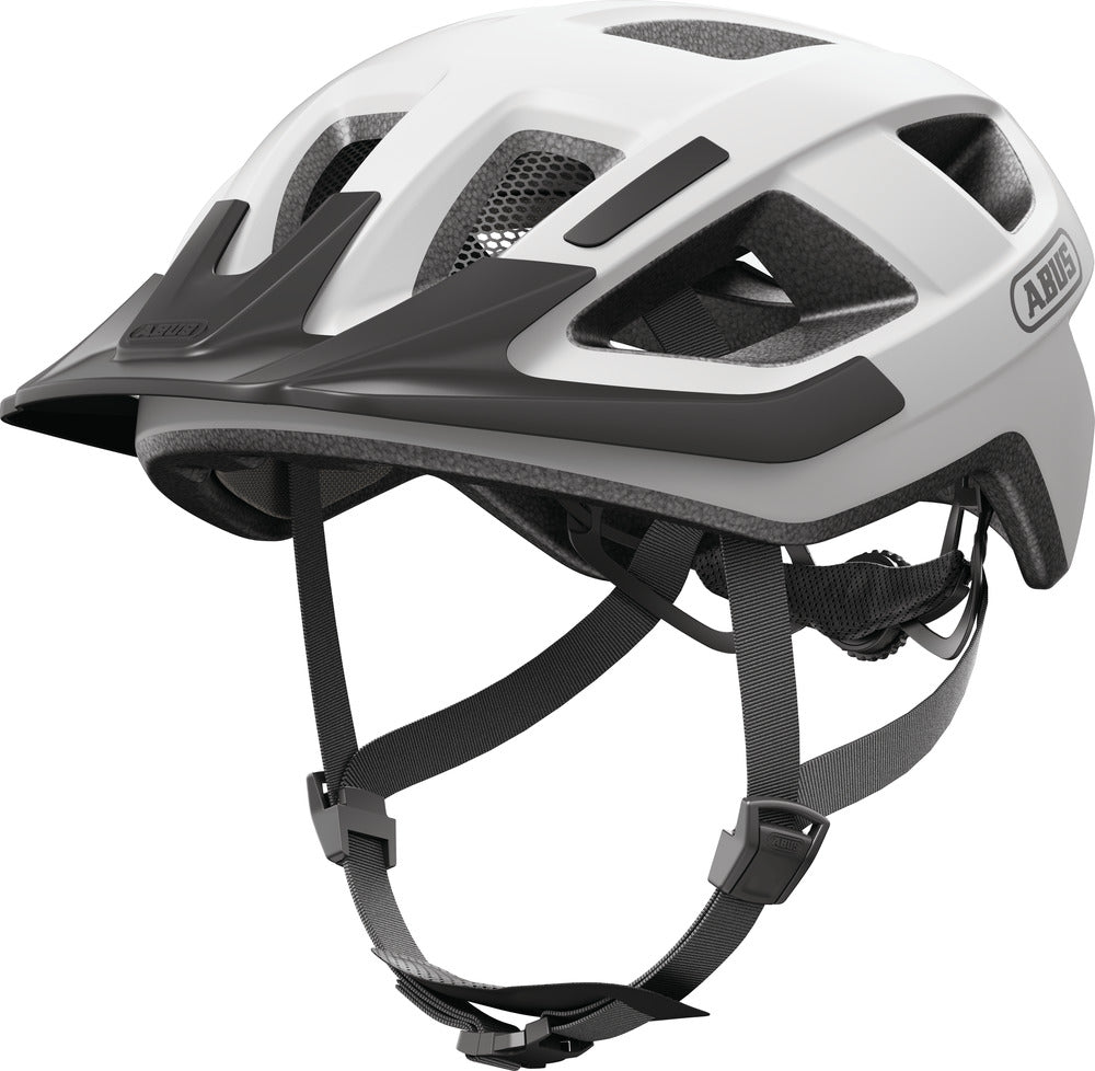 Casque ABUS Aduro 3.0 LED Urban blanc polaire