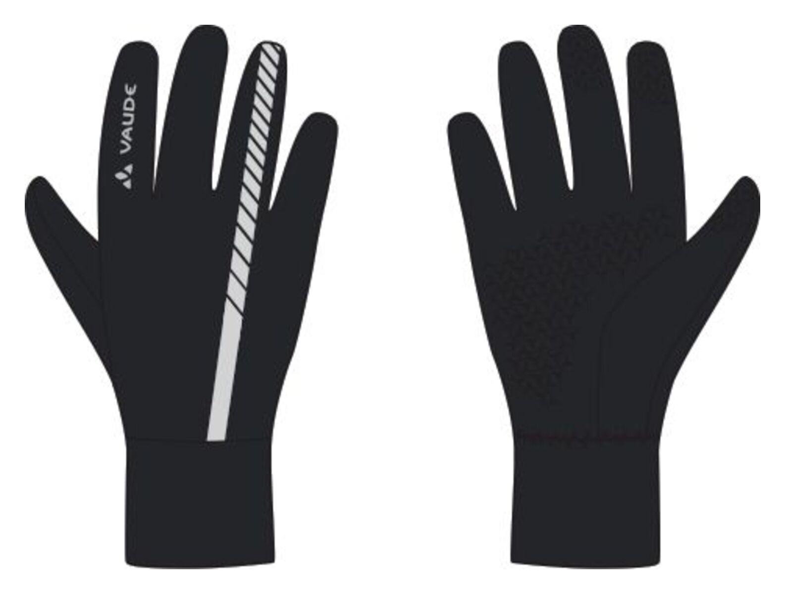 VAUDE Gants Strone noir