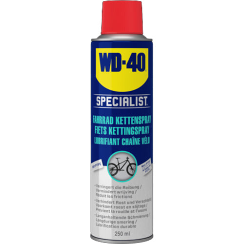 Huile en spray pour chaîne de vélo WD-40 Specialist 250 ml