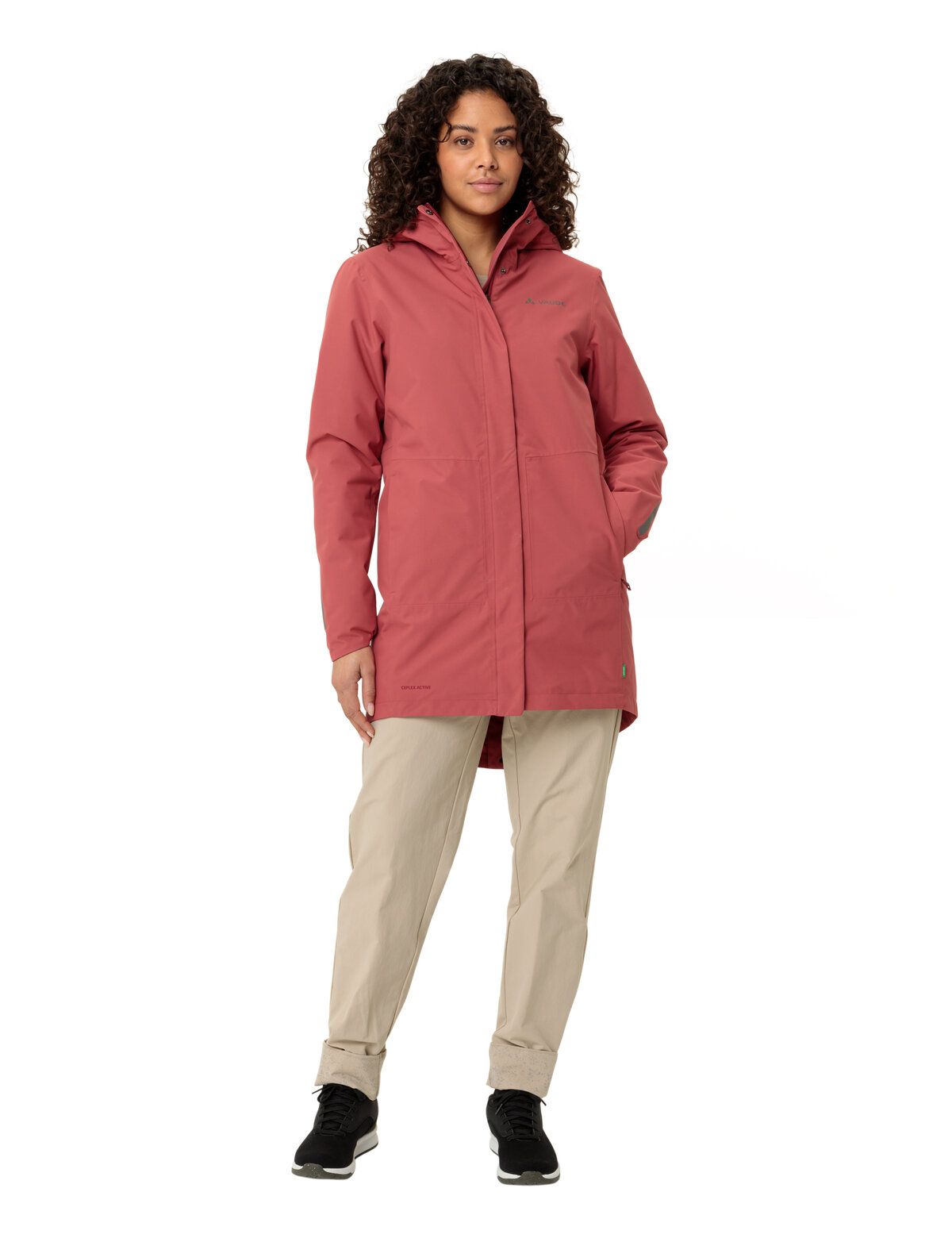 VAUDE Cyclist Parka rembourrée II femme brique