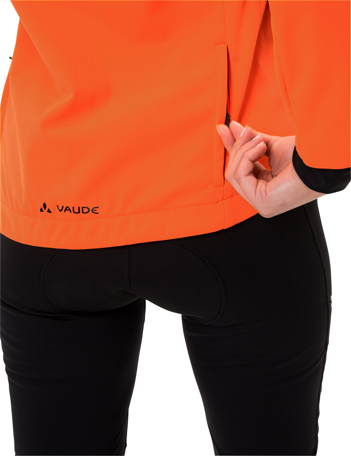 VAUDE Posta Softshell Veste Femme, orange fluo