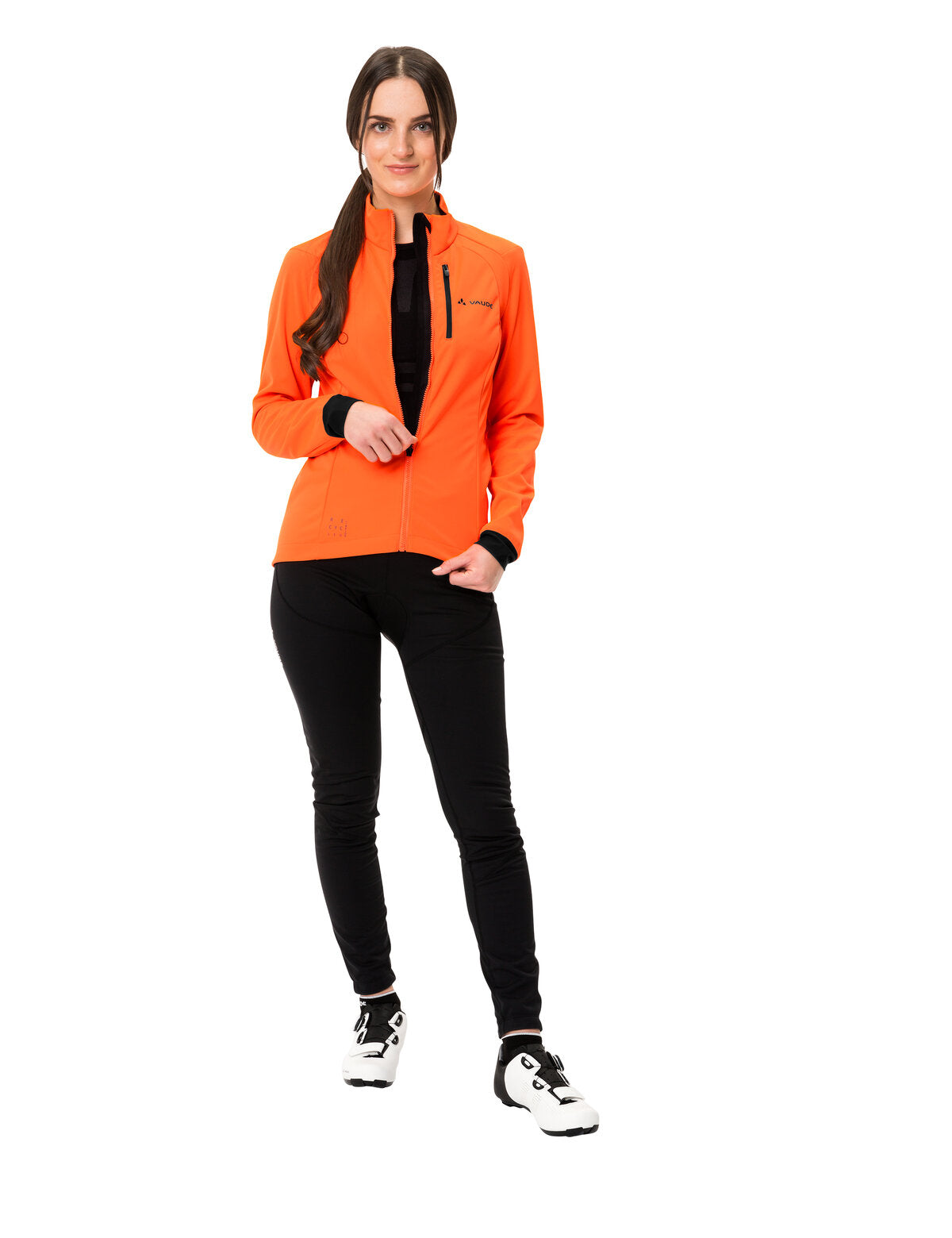 VAUDE Posta Softshell Veste Femme, orange fluo