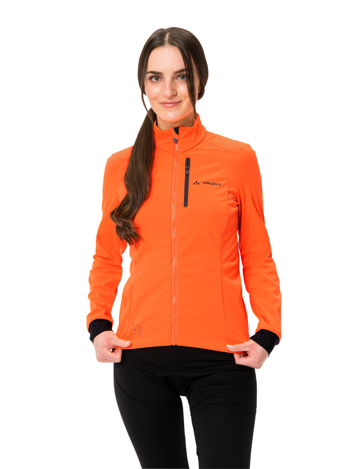 VAUDE Posta Softshell Veste Femme, orange fluo