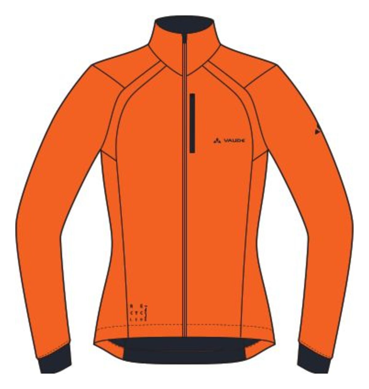 VAUDE Posta Softshell Veste Femme, orange fluo