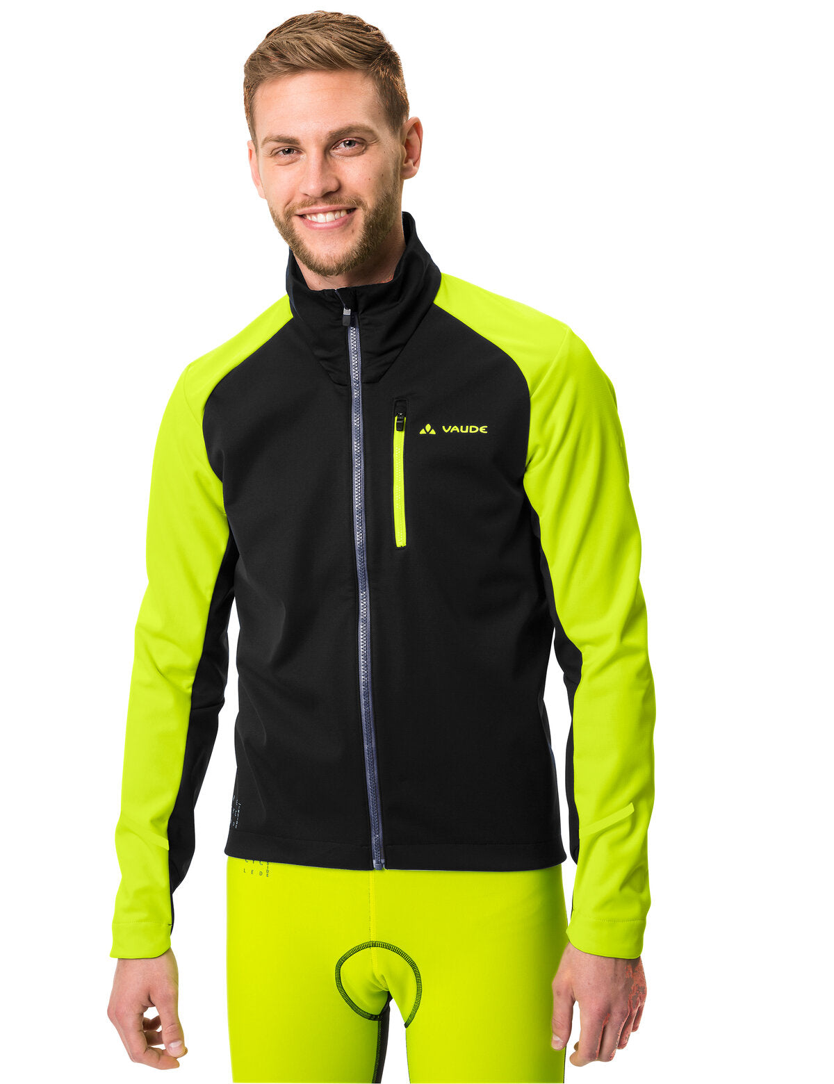 VAUDE Posta Softshell Jacket VI Homme, jaune fluo