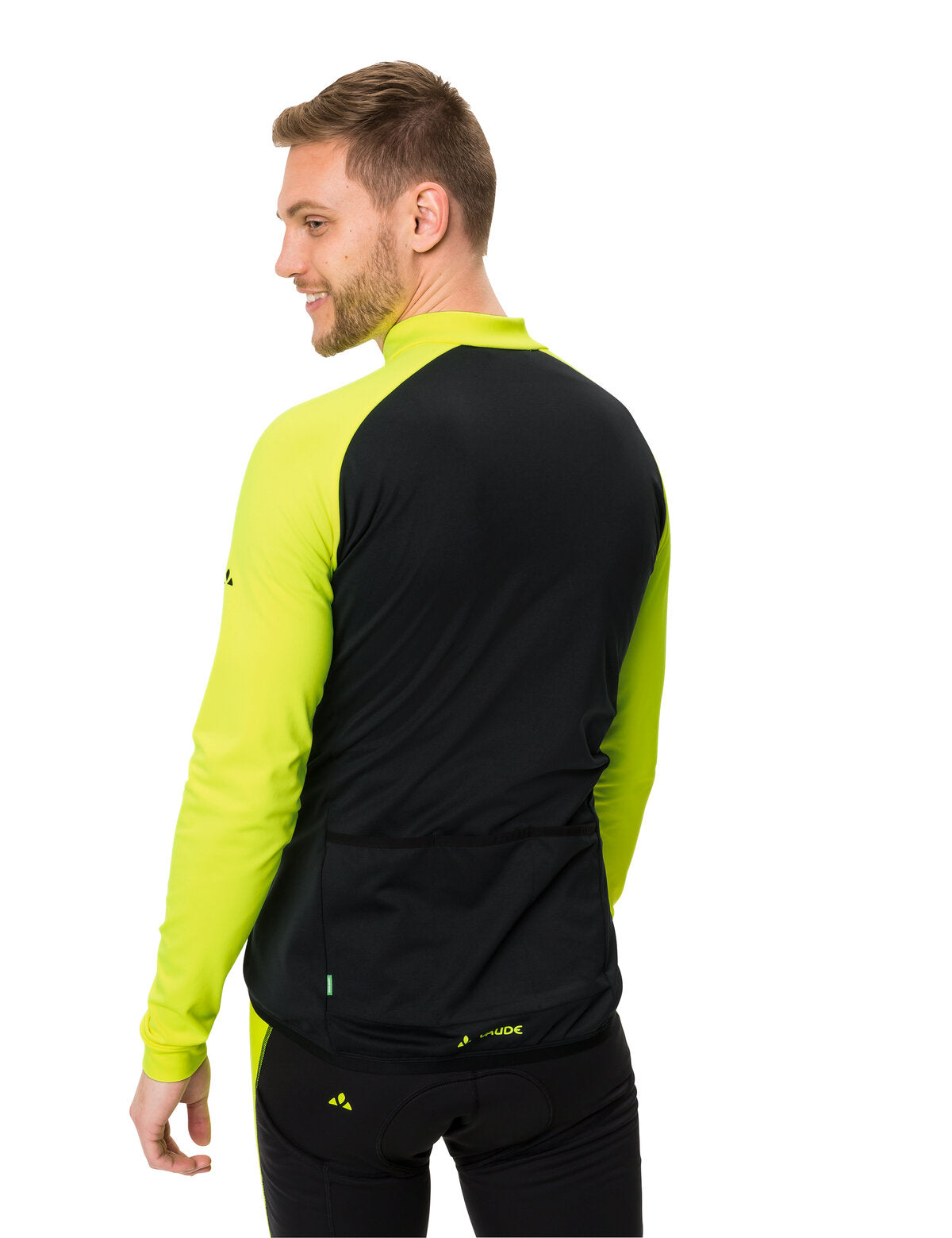 VAUDE Posta LS Maillot Homme, jaune fluo