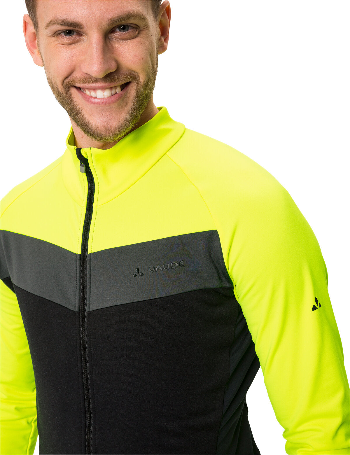 VAUDE Posta LS Maillot Homme, jaune fluo