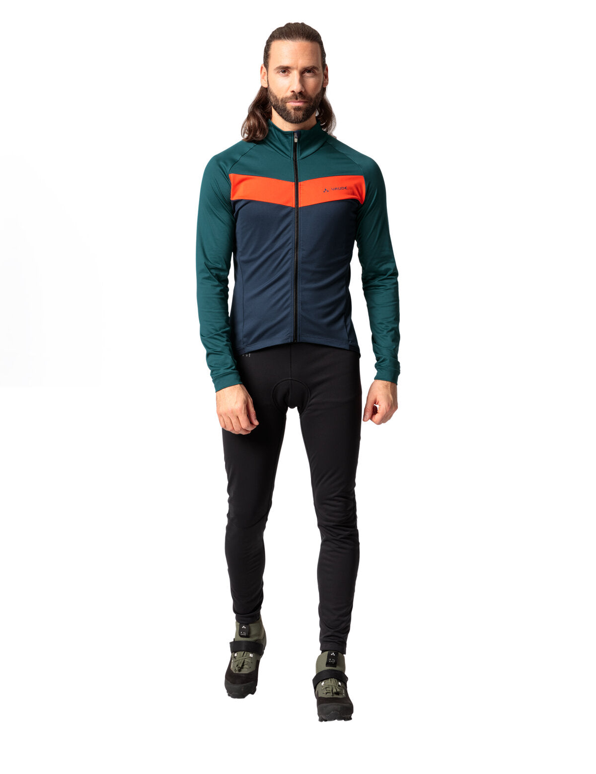 VAUDE Posta LS maillot hommes turquoise