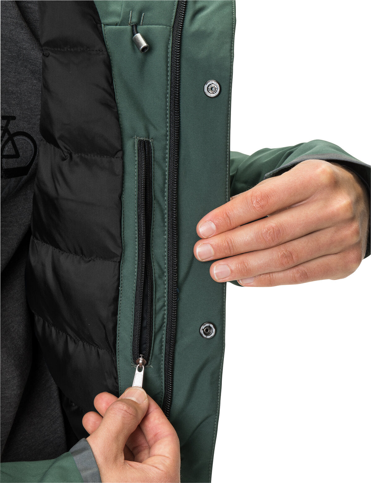 VAUDE Cyclist Warm Veste de pluie Homme, vert