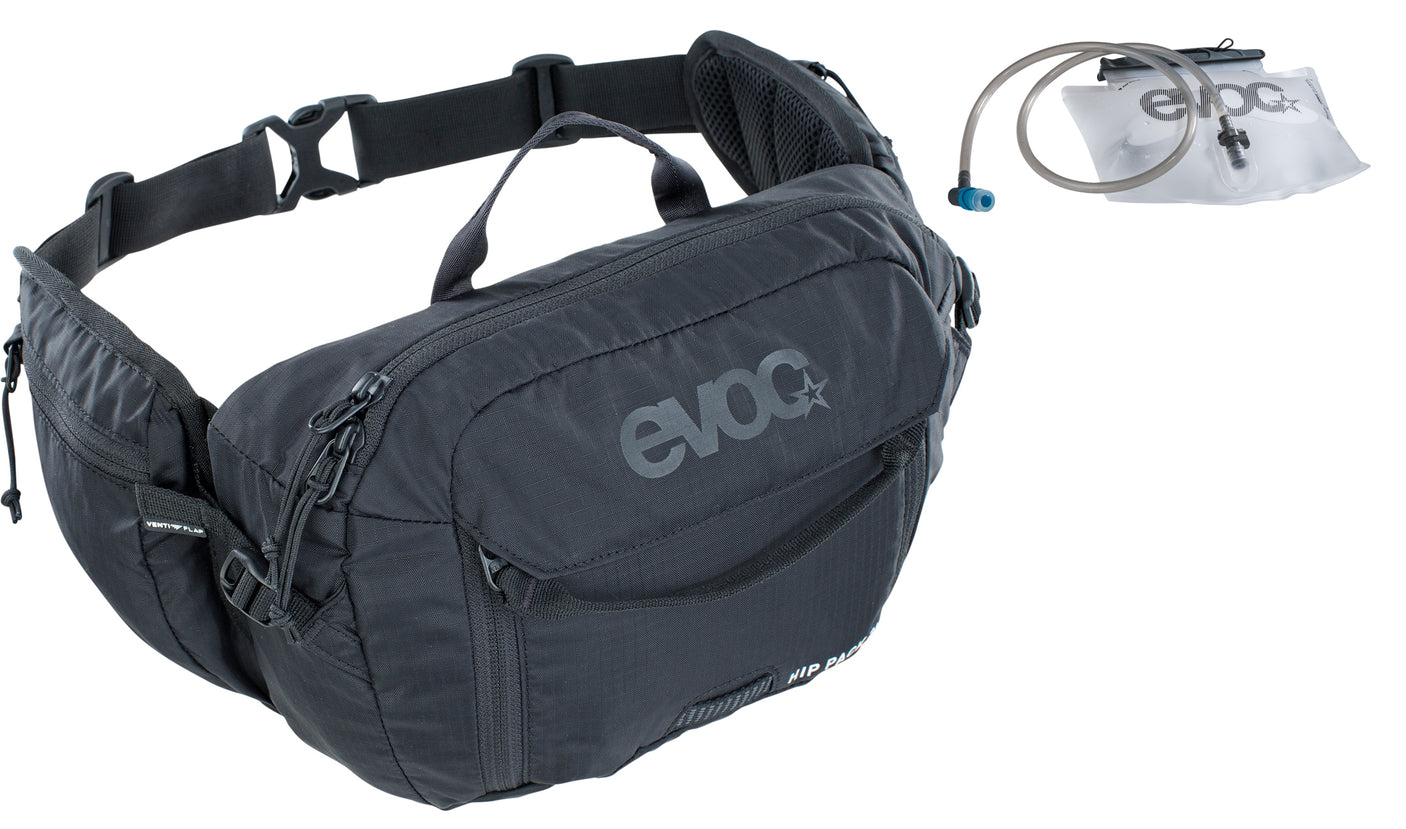 EVOC Hip Pack 3l + poche à eau 1,5l noir