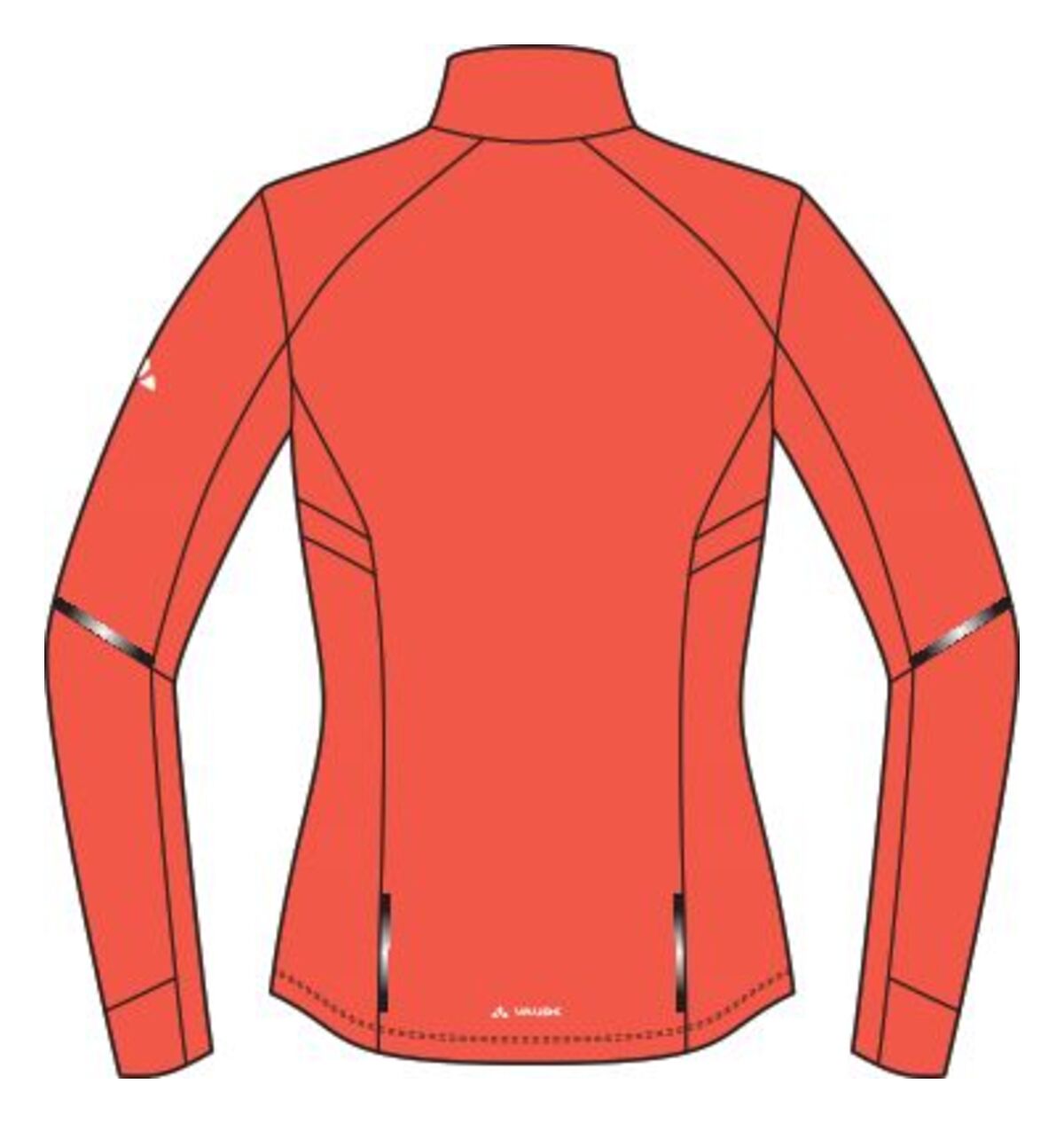 VAUDE Kuro veste de pluie femmes rouge