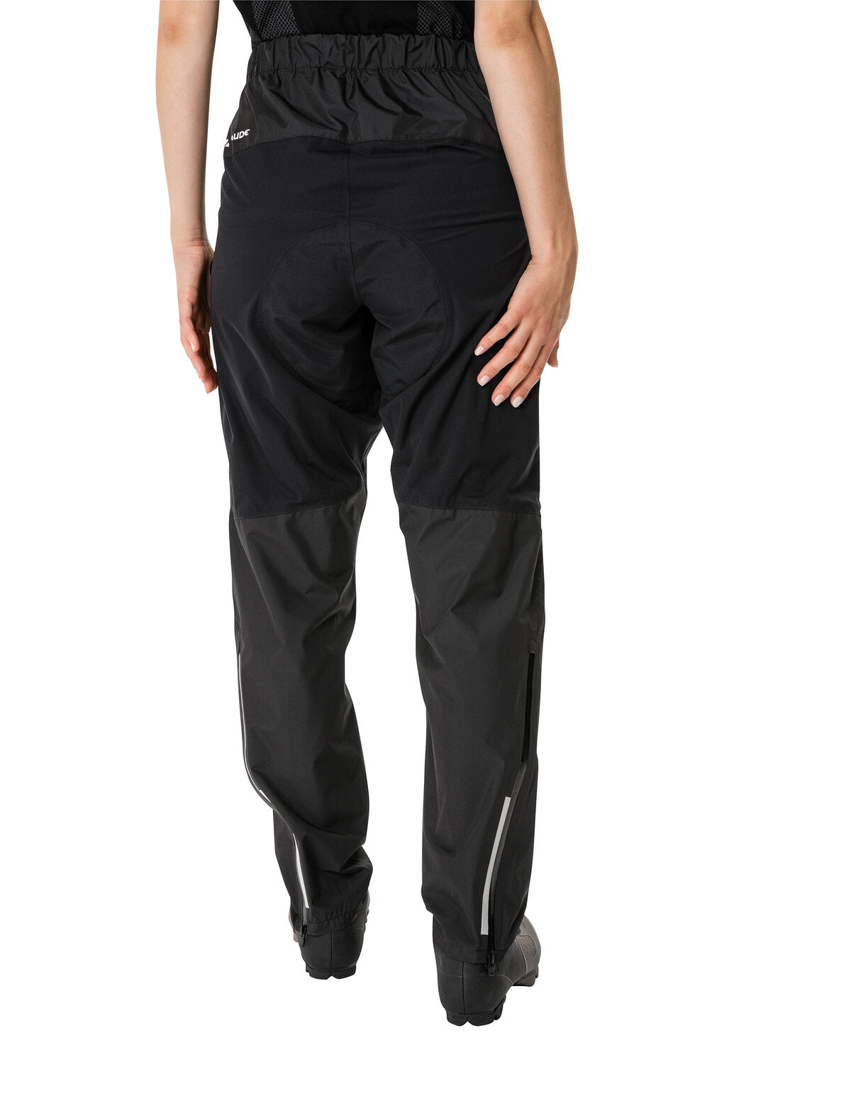 VAUDE Kuro Pantalon de pluie Femme, noir