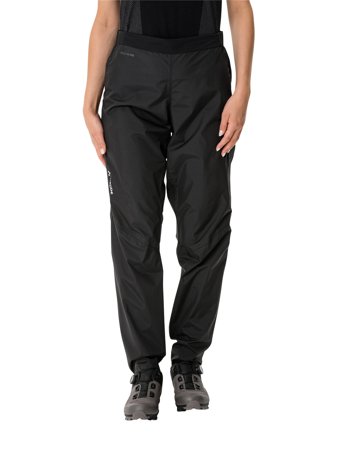 VAUDE Kuro Pantalon de pluie Femme, noir