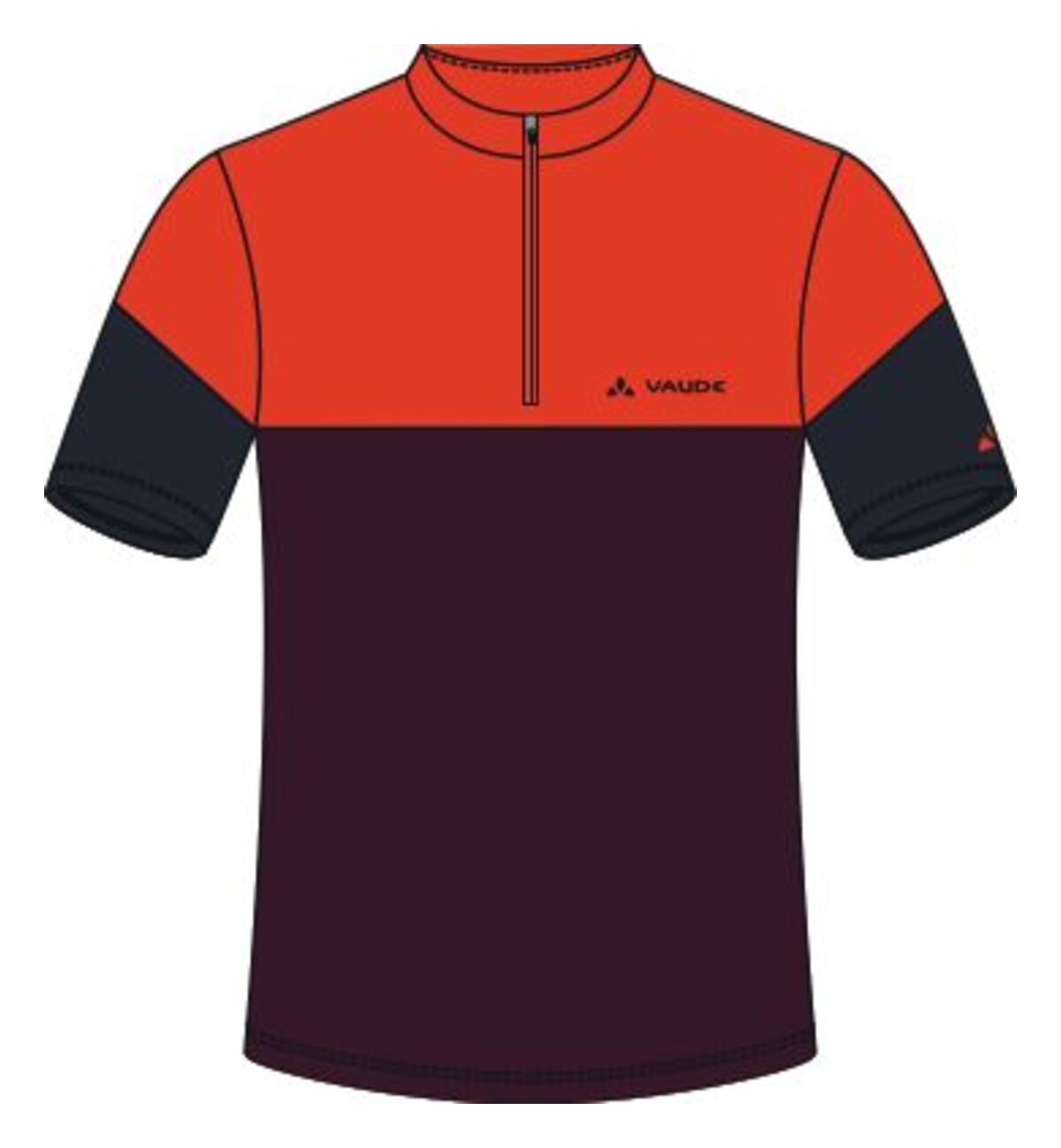 VAUDE Altissimo II chemise à manches courtes hommes rouge