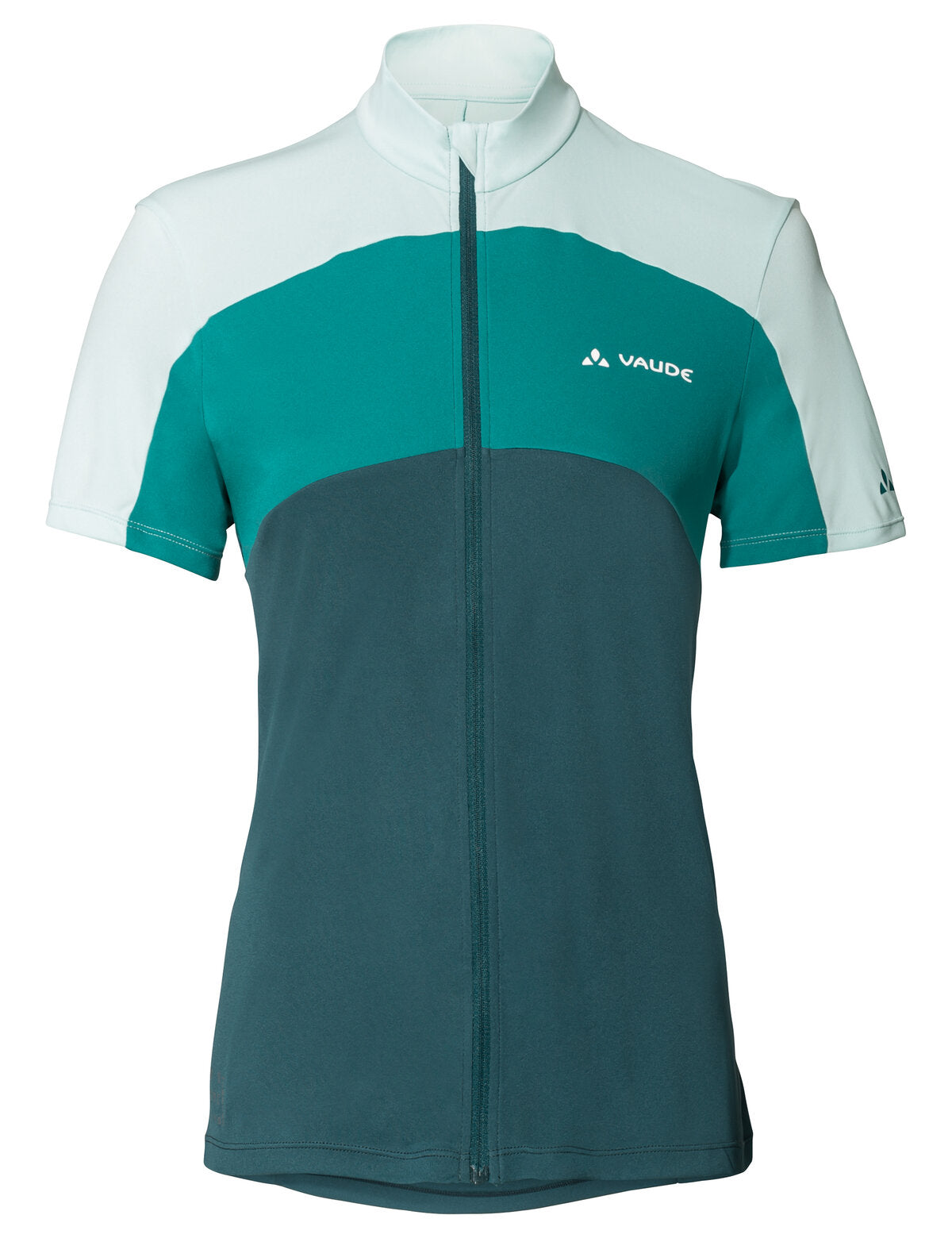 VAUDE Matera maillot manches courtes entièrement zippé femme vert