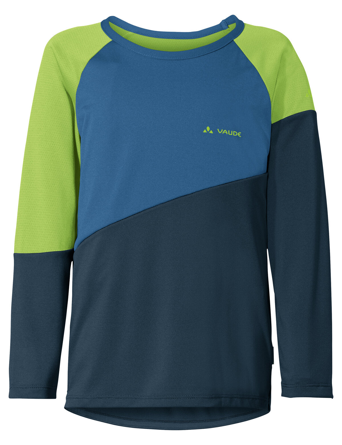 VAUDE Moab t-shirt à manches longues enfants bleu/vert