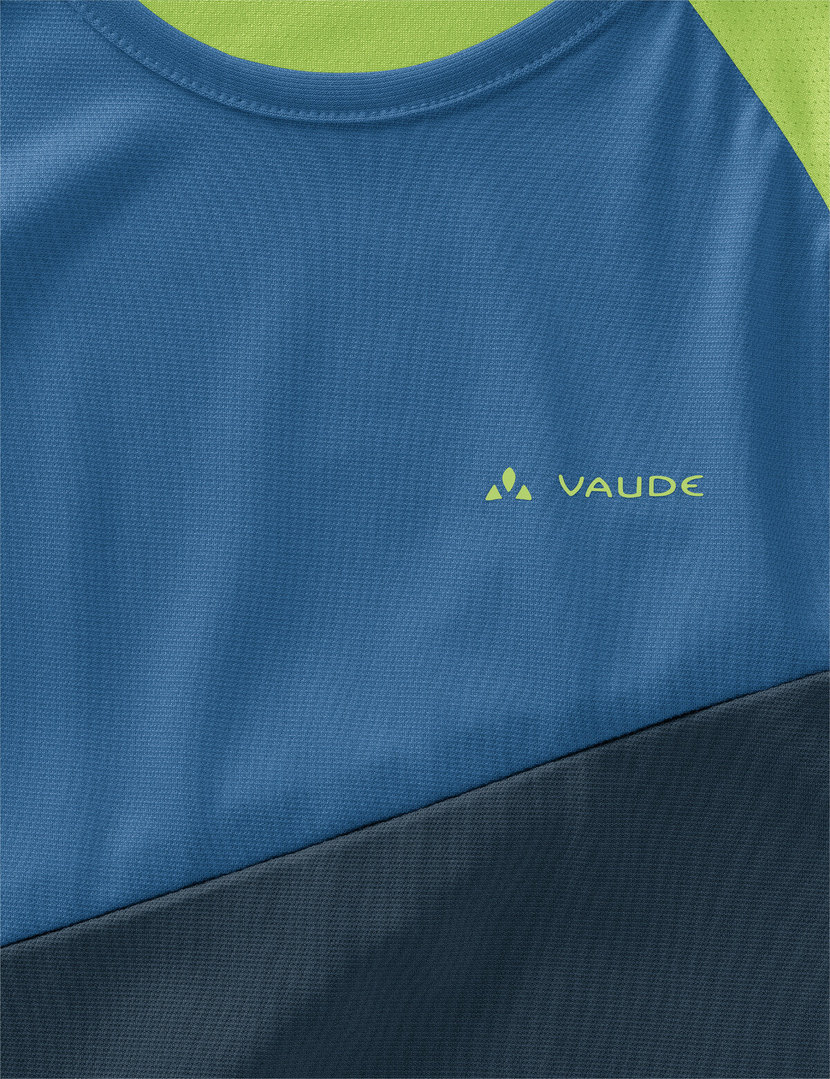 VAUDE Moab t-shirt à manches longues enfants bleu/vert