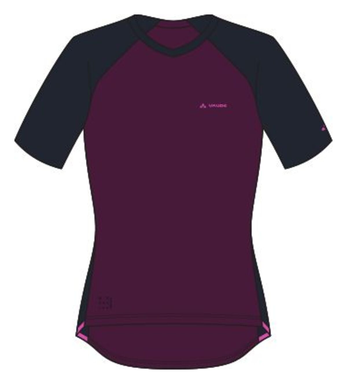 VAUDE Moab Pro chemise à manches courtes femmes violet/noir