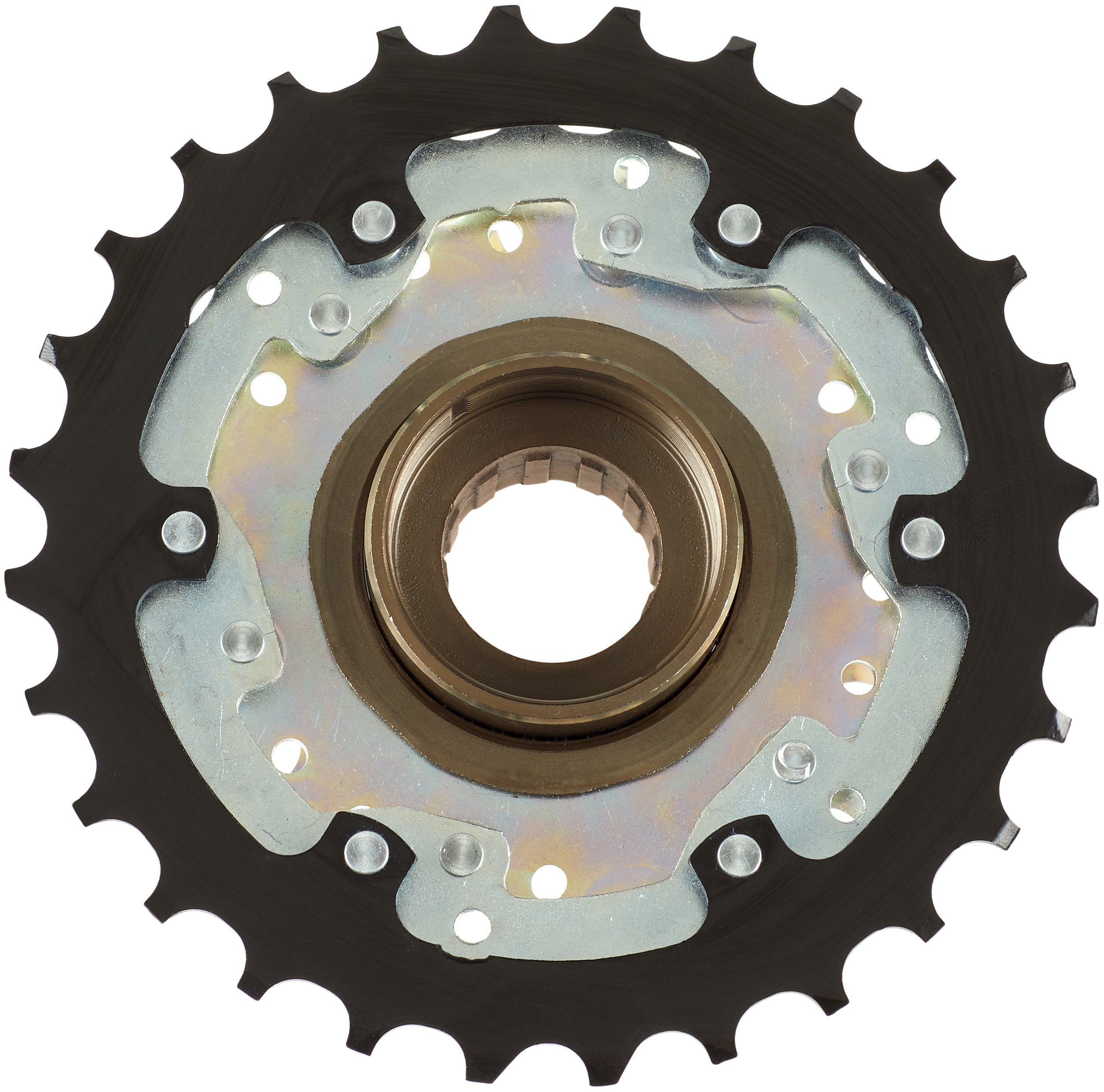 Couronne à vis Shimano MF-TZ510 6 fois marron/noir