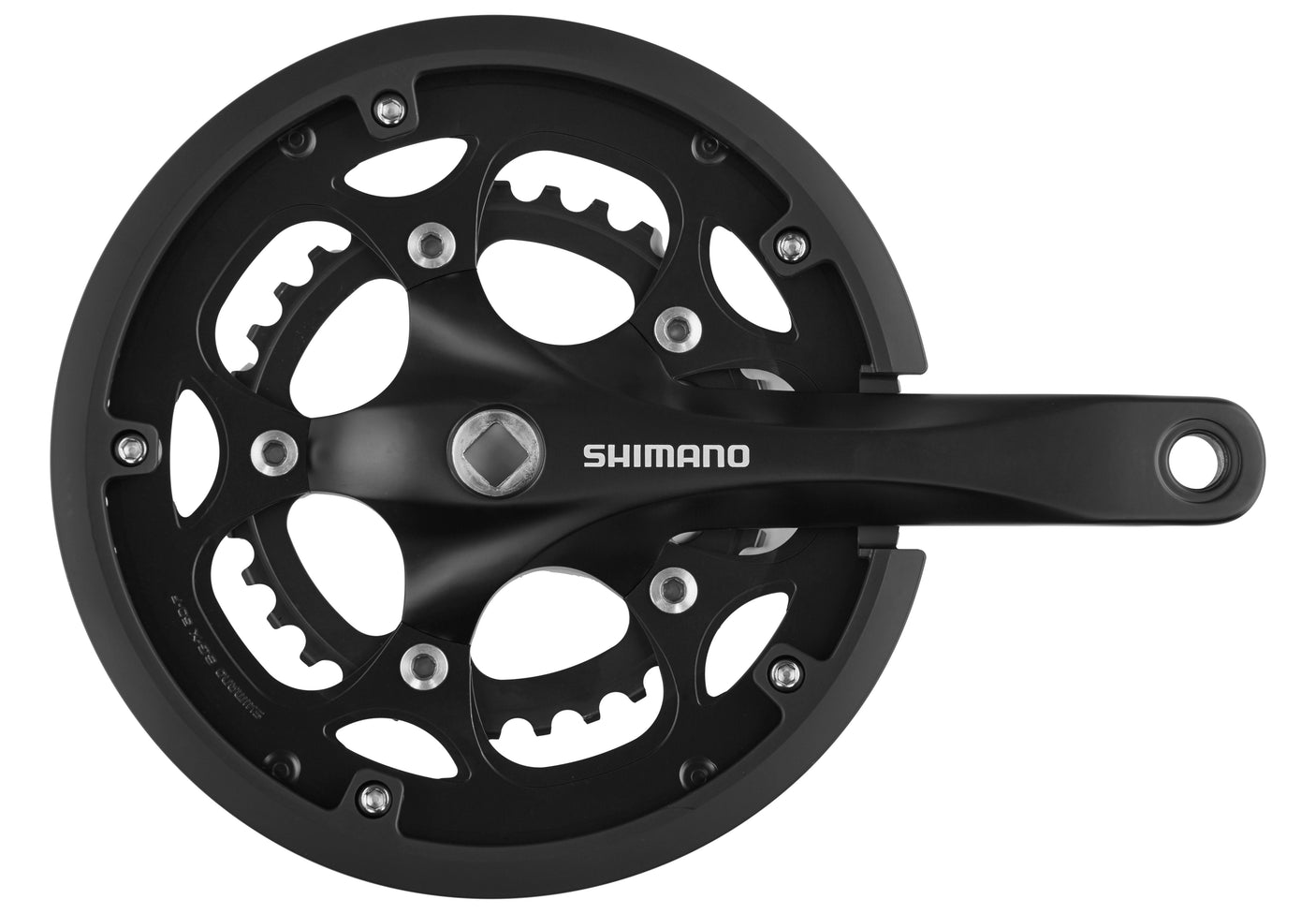 Pédalier Shimano FC-RS200 50x34 8 vitesses noir