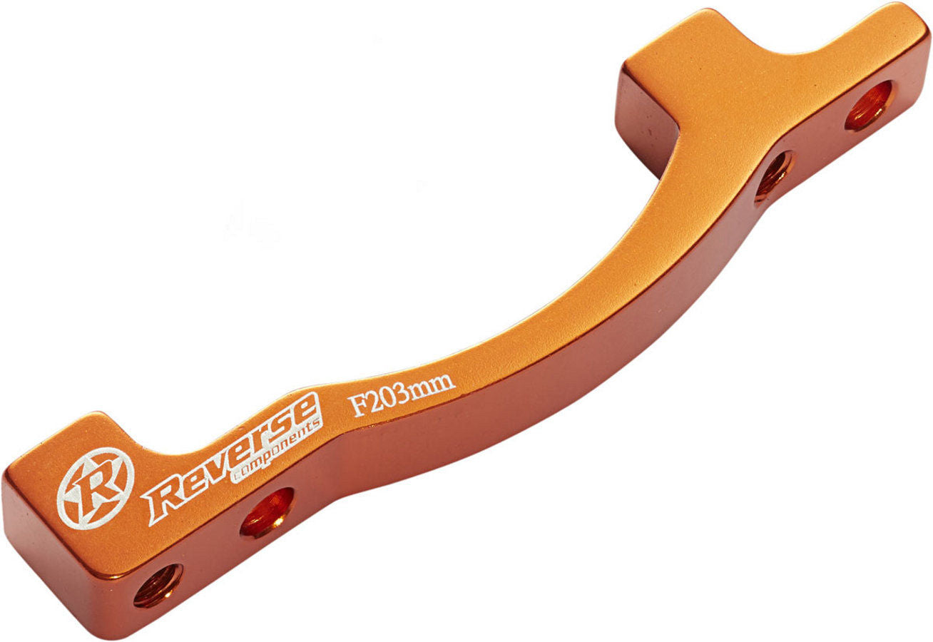 Adaptateur de frein à disque PM-PM inversé 203mm avant orange