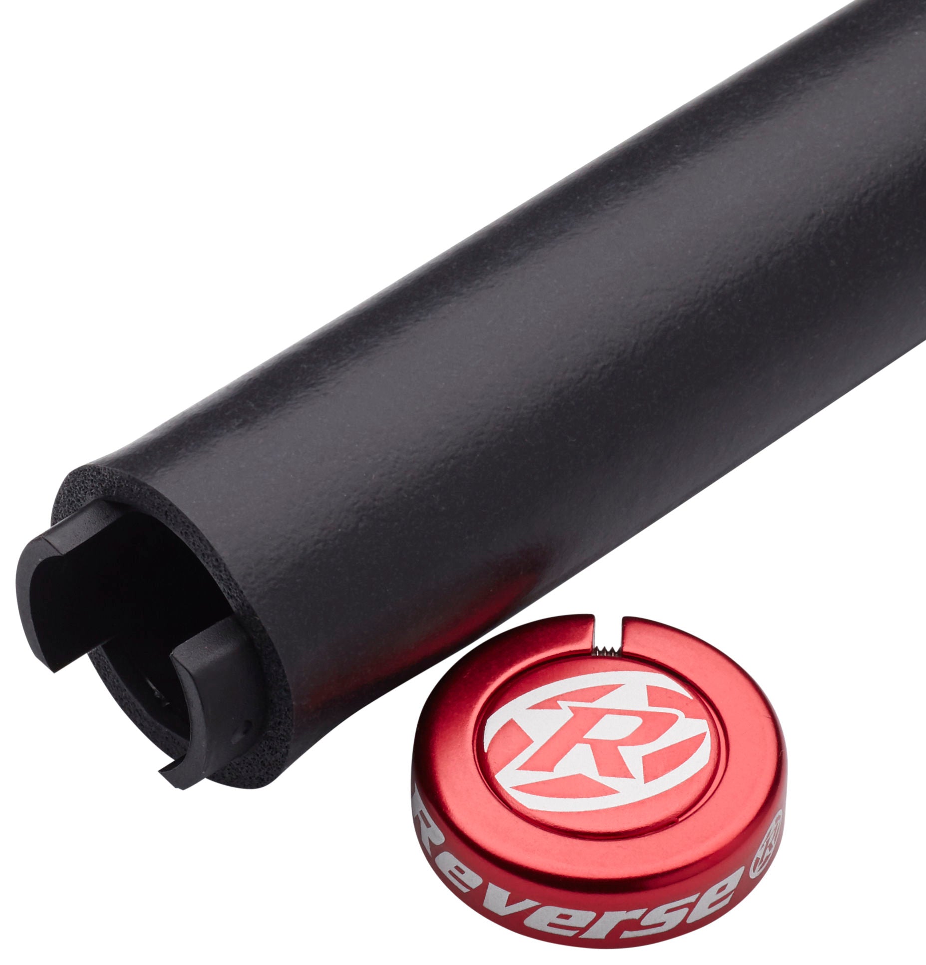 Poignées Reverse Seismic Ergo 145mm noir/rouge