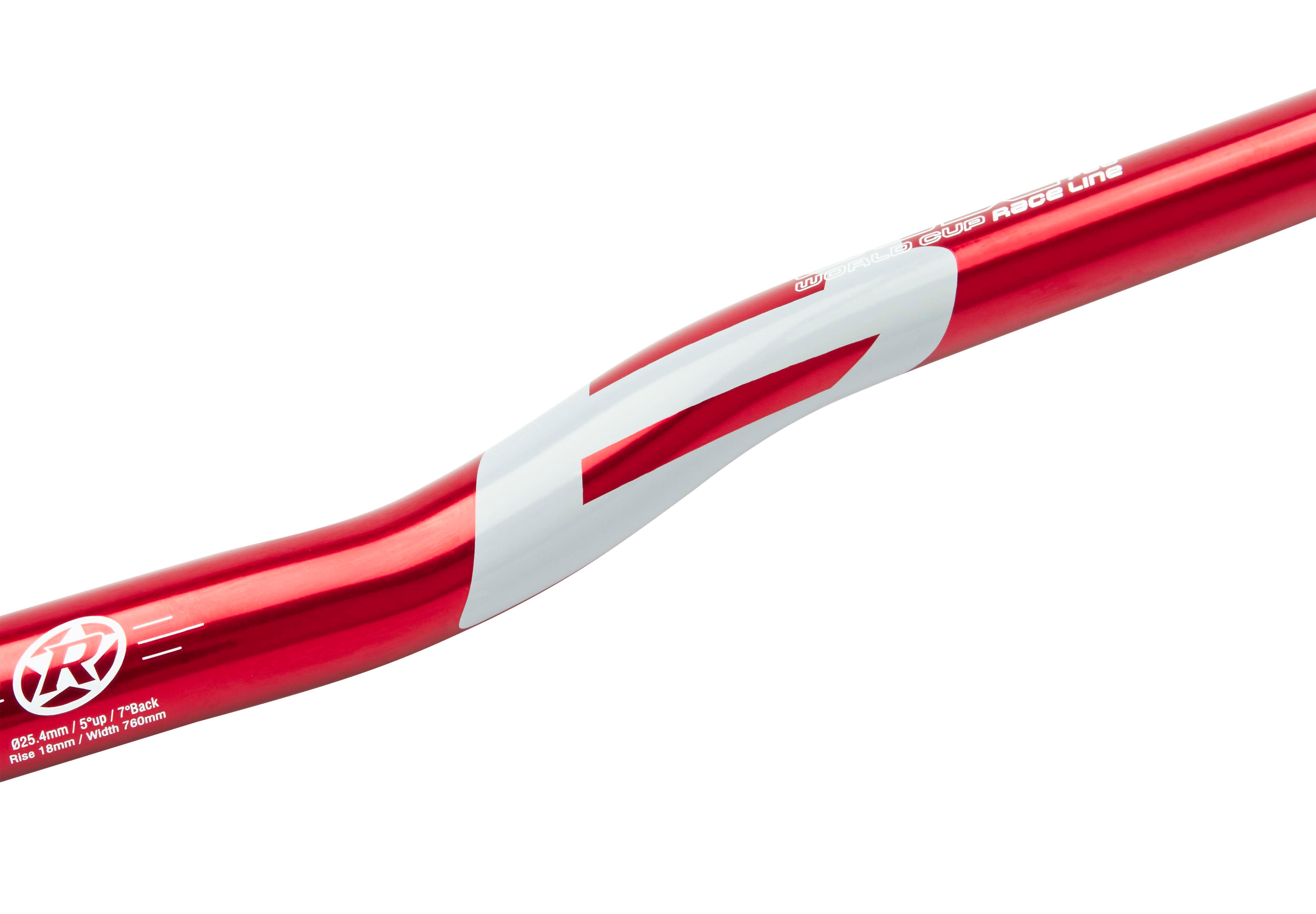 Guidon Reverse Base 25,4mm rouge