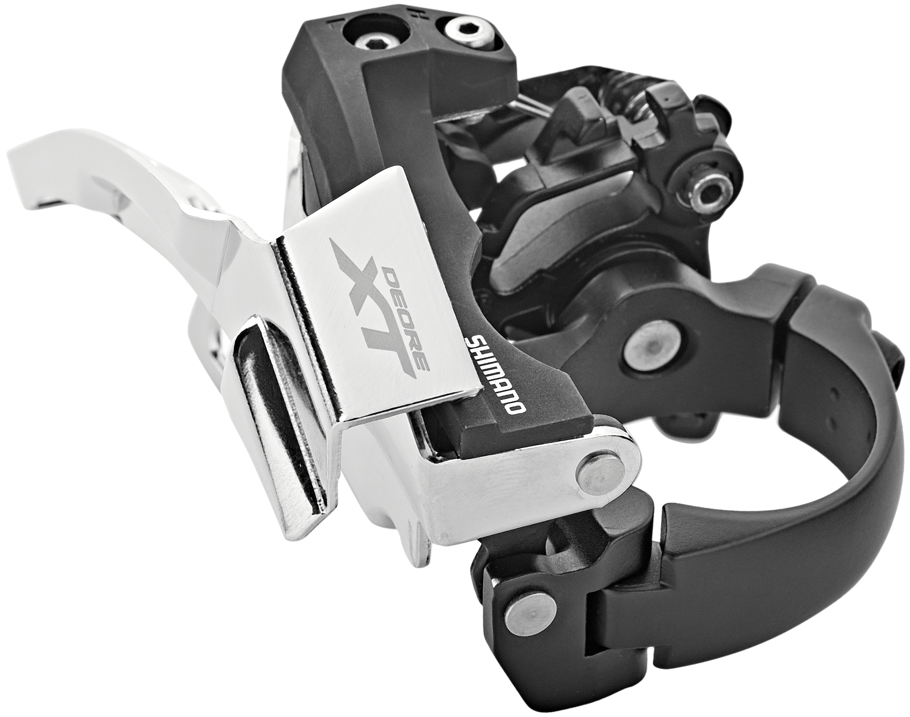 Collier de dérailleur avant Shimano Deore XT Trekking FD-T8000 profond 3x10 Down Swing noir