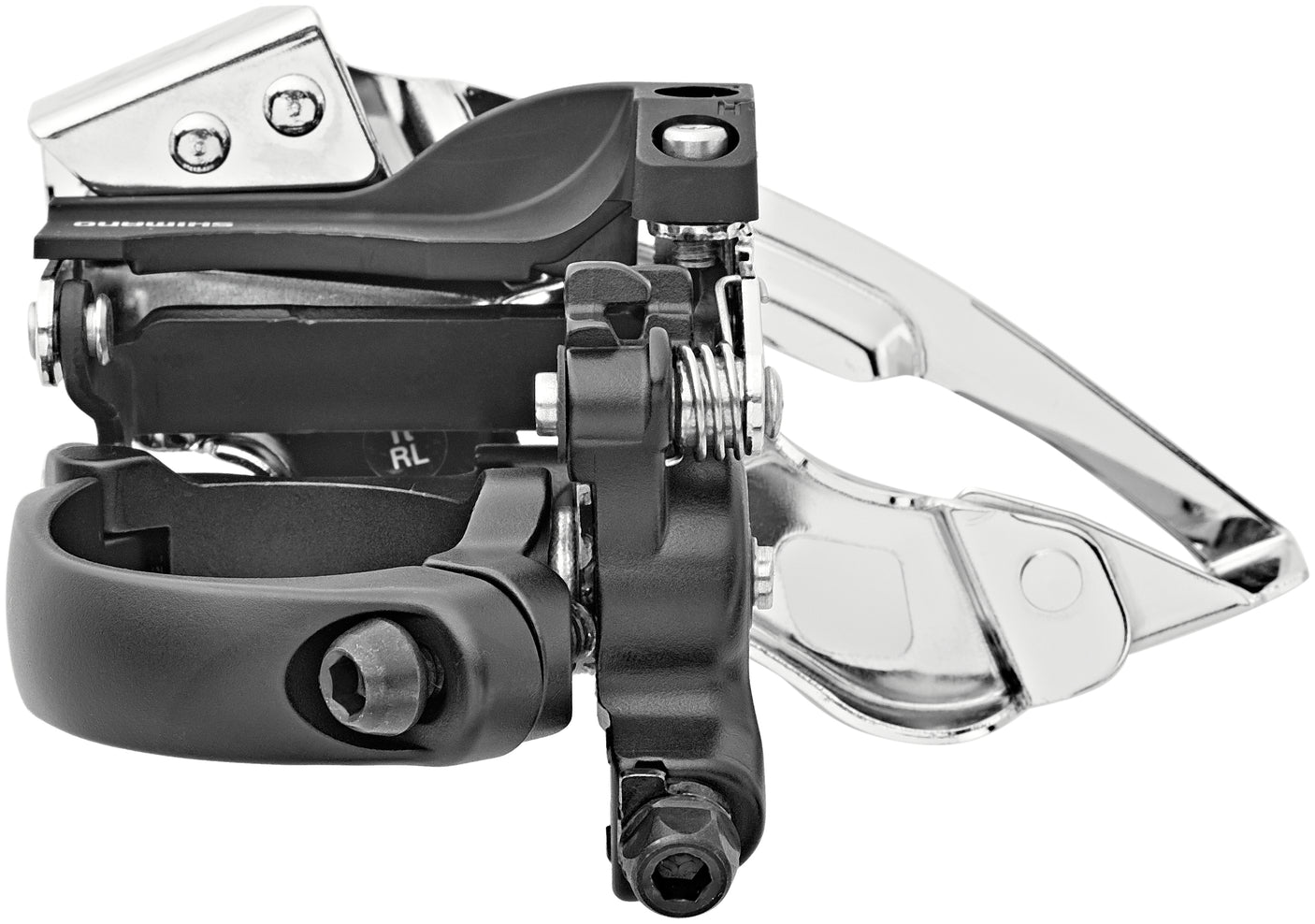 Collier de dérailleur avant Shimano Deore XT Trekking FD-T8000 profond 3x10 Down Swing noir