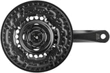 Pédalier Shimano FC-TY501 6/7/8 vitesses 42-34-24 dents avec anneau de protection de chaîne noir