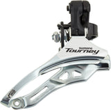 Shimano Tourney FD-TY300 collier de dérailleur avant haut 3x6-/7 vitesses top pull noir/argent