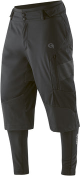 Gonso Sirac 3in1 Softshell Pantalon Pad Homme, noir