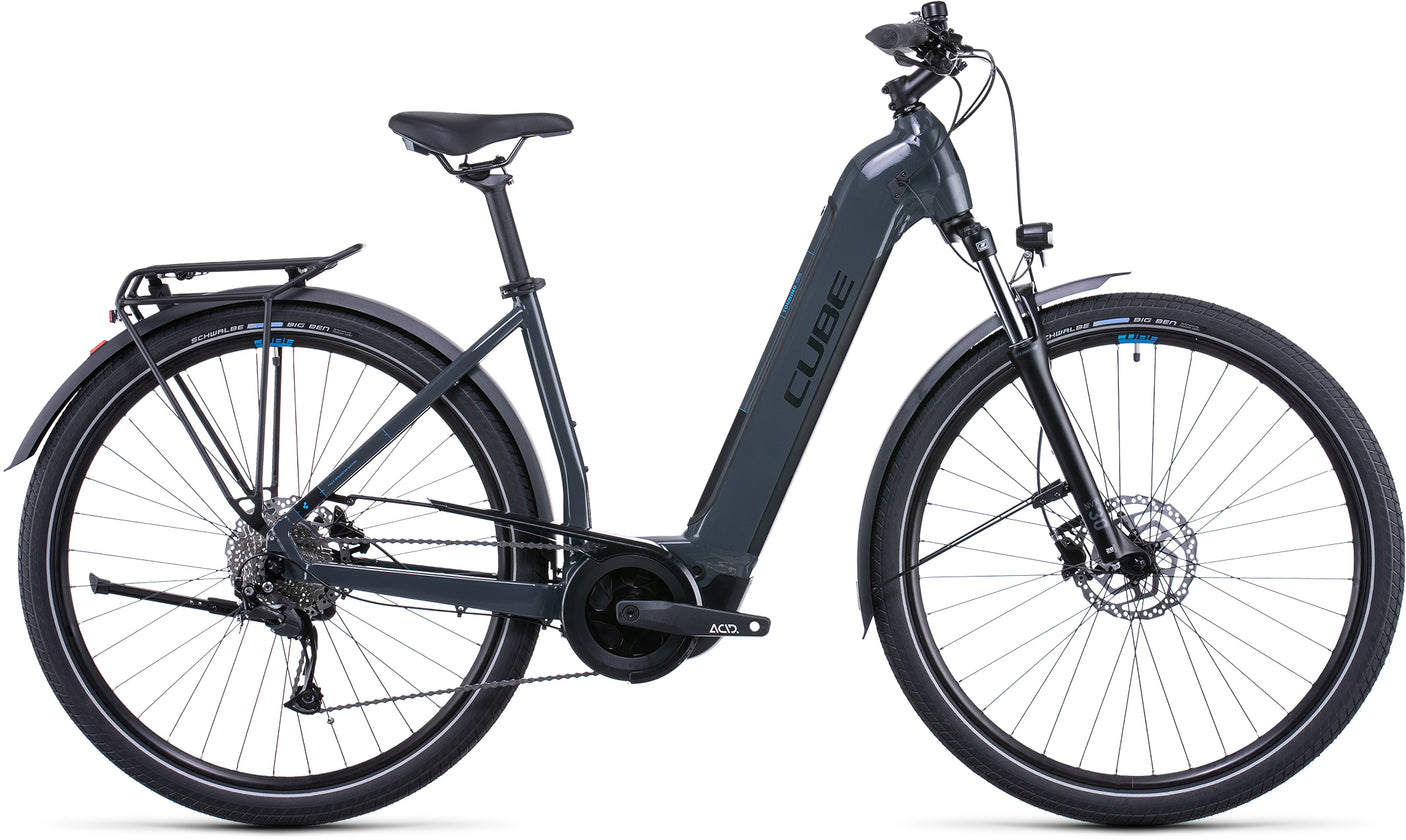 Cube Touring Hybrid ONE 625 gris et bleu