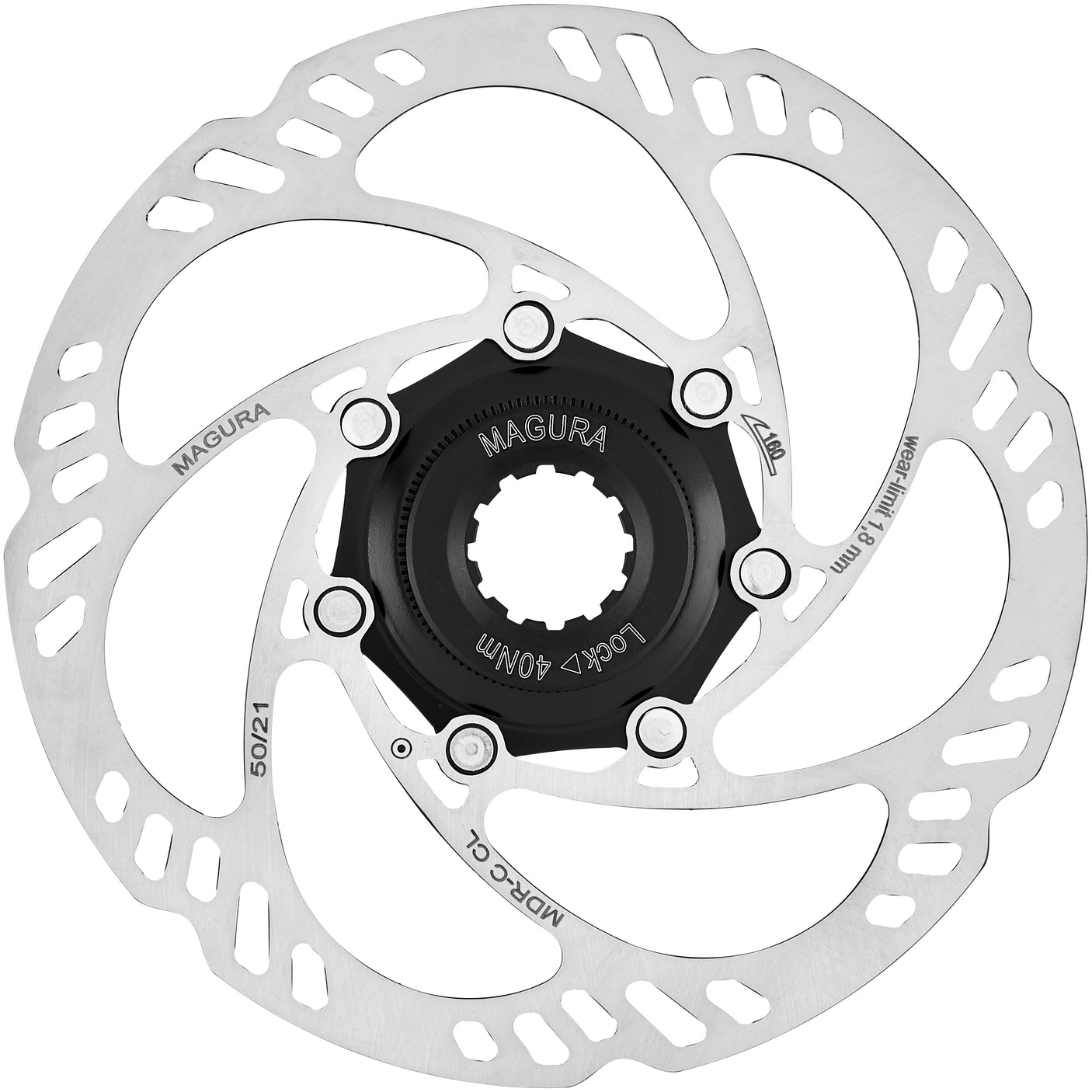 Disque de frein Magura MDR-C CL Center Lock, axe à dégagement rapide