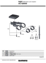 Écran d'information Shimano Steps SC-E6000 noir