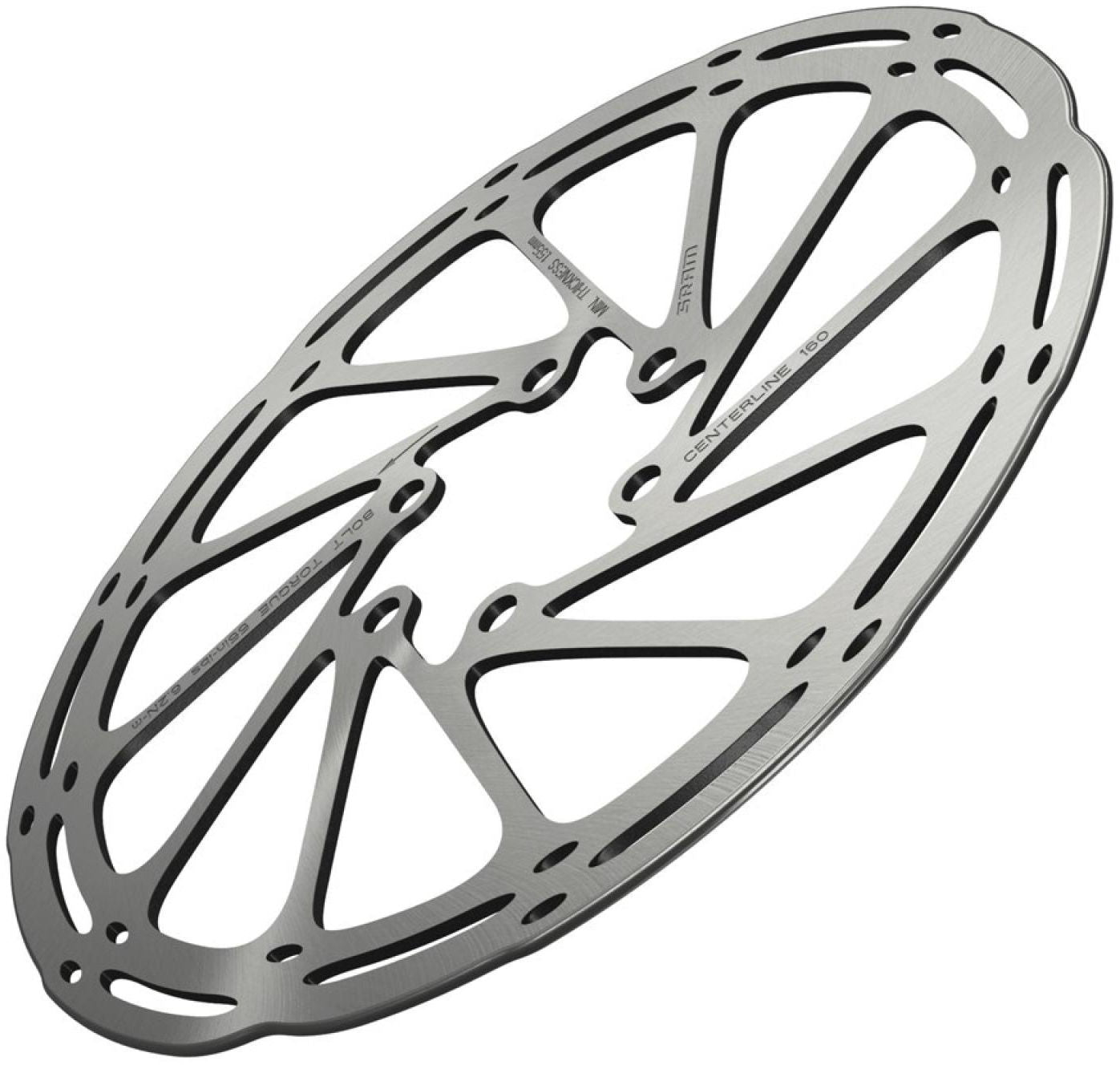 SRAM Centerline Disque de frein arrondi monobloc argent