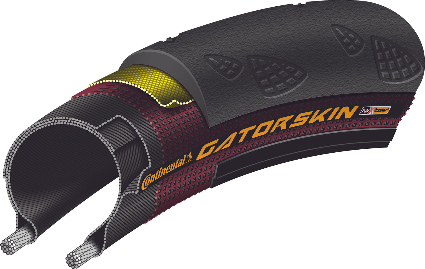 Pneu Continental GatorSkin Wired PolyX Breaker 28"