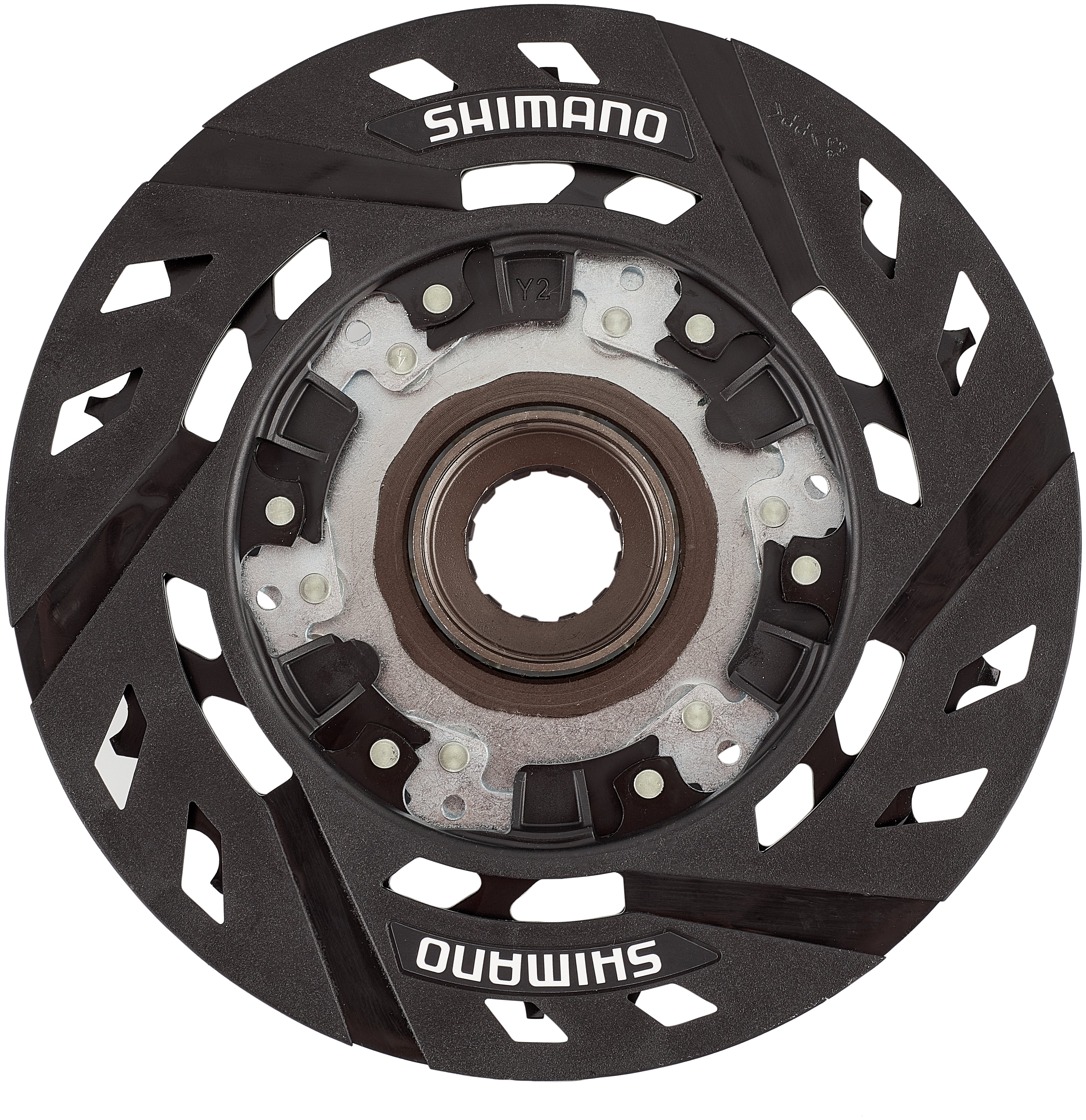 Couronne à vis Shimano MF-TZ510 7 fois avec réflecteur de rayons marron/noir