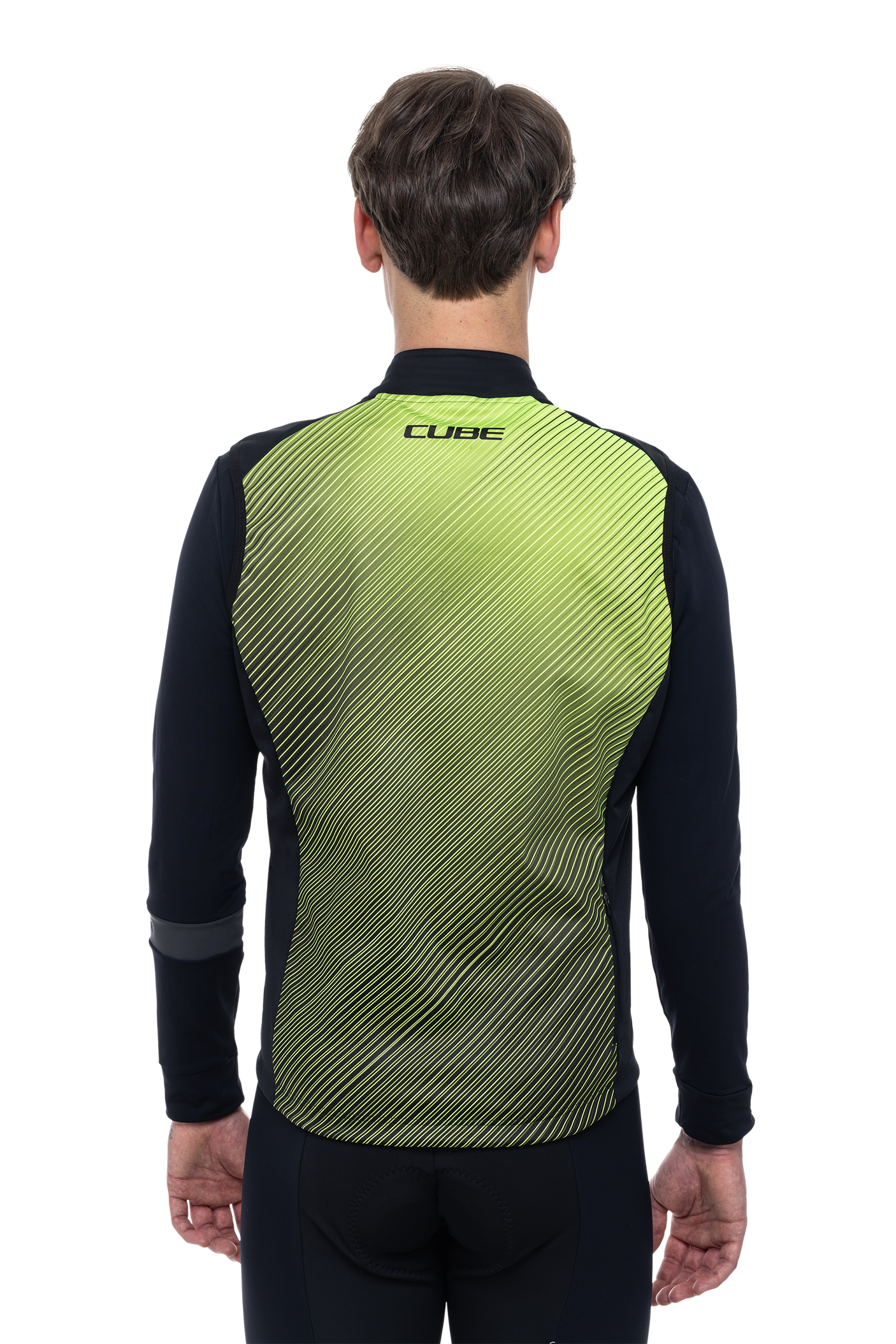 Gilet softshell CUBE BLACKLINE Sécurité noir et jaune fluo