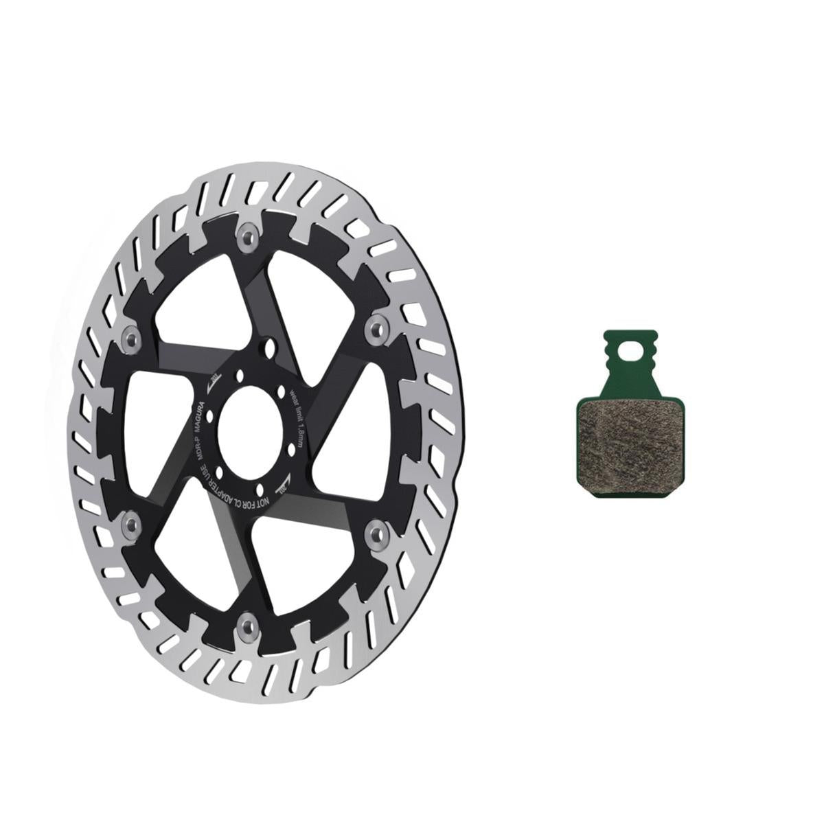 Kit Magura MT eSTOP Optimized avec disque de frein 8.S MDR-P 6 trous Ø180mm et plaquettes de frein