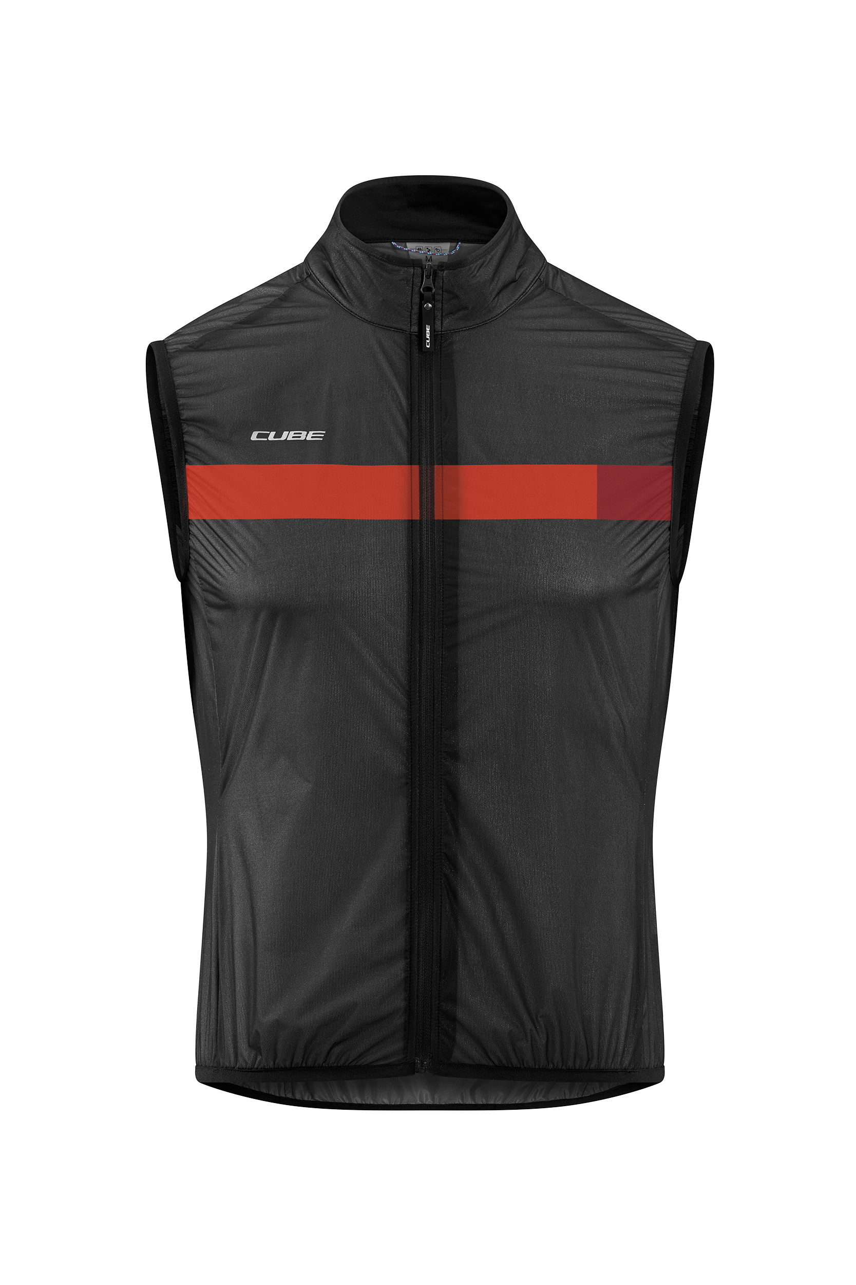 Gilet coupe-vent CUBE TEAMLINE noir