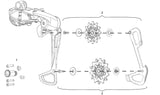 Galets de changement de vitesse SRAM X-Sync et cage intérieure pour dérailleur arrière GX Eagle