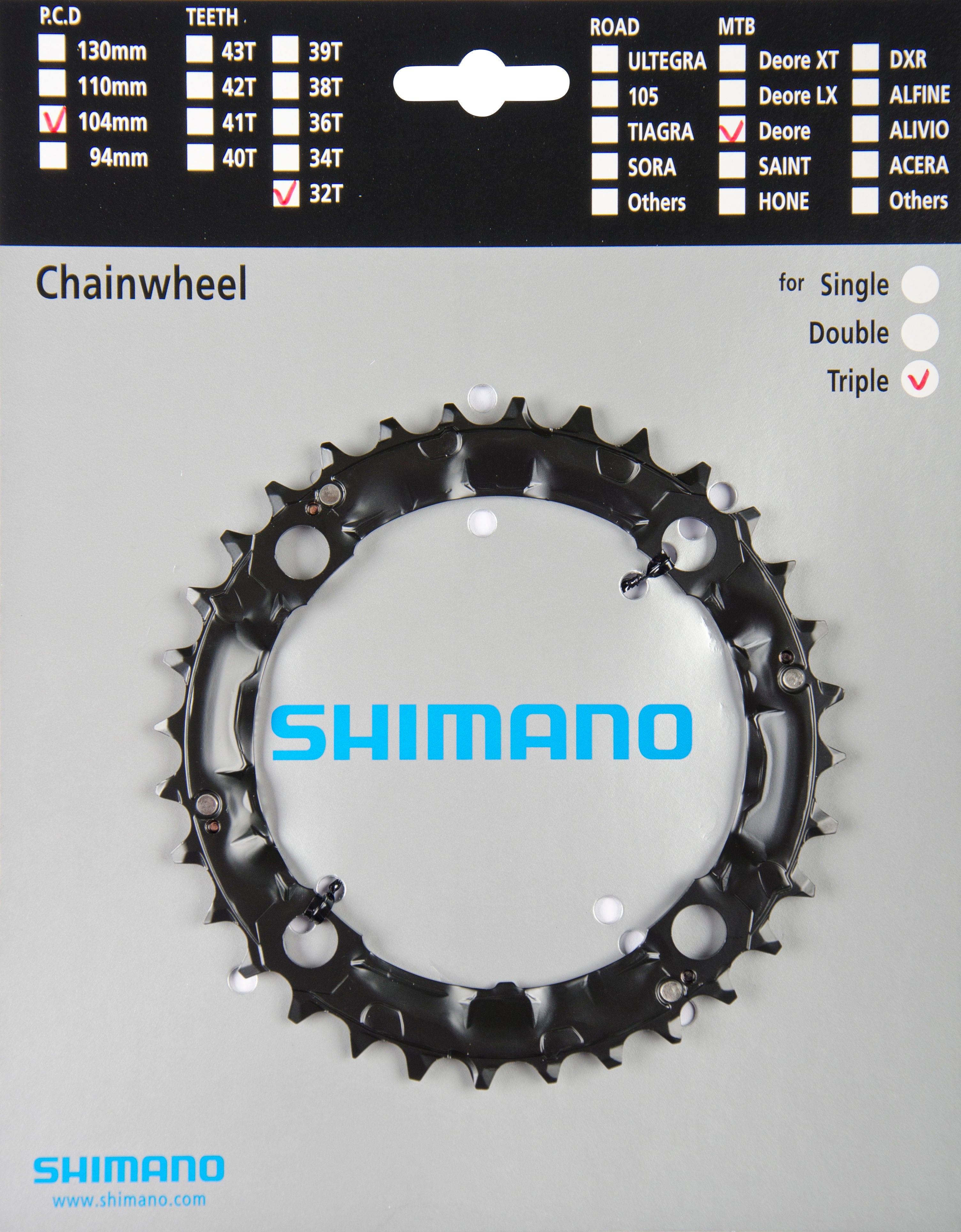 Plateau Shimano Deore FC-M480 noir